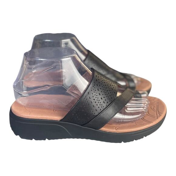 BareTraps Women’s Brett Wedge Black Slide Sandals Size-7.5m - Picture 4 of 10